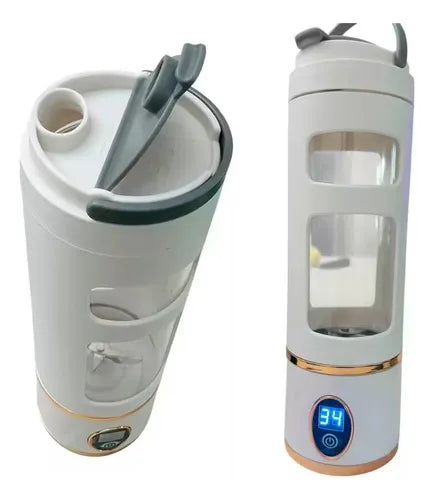 Portable Electric Blender Bottle (LED Display, USB Rechargeable) – Personal Smoothie &amp; Shake Maker