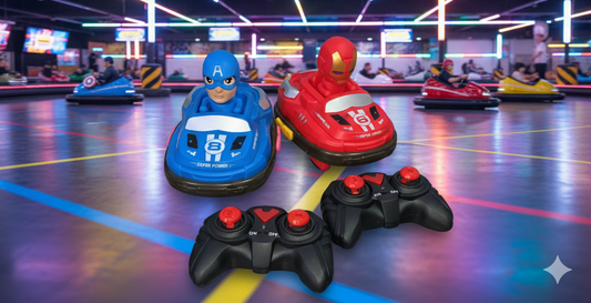 RC Bumper/Dodging Cars 2 Players with Smoke Spray Effect!