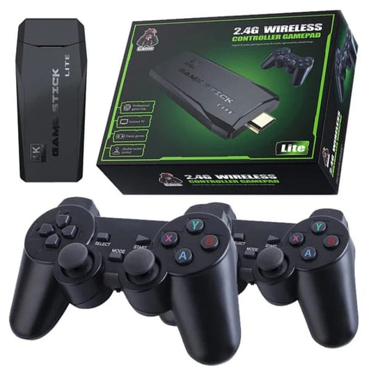Game Stick Lite 4K Retro Console with 2 Wireless Controllers