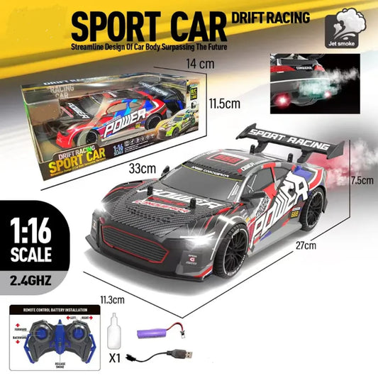 Rc Car Drift Boys New Cool 2.4G Remote Control Racing Car Toy 1:16 Racing Remote Control Car With Water Spray