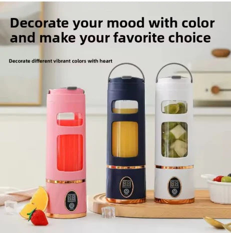 Portable Electric Blender Bottle (LED Display, USB Rechargeable) – Personal Smoothie &amp; Shake Maker
